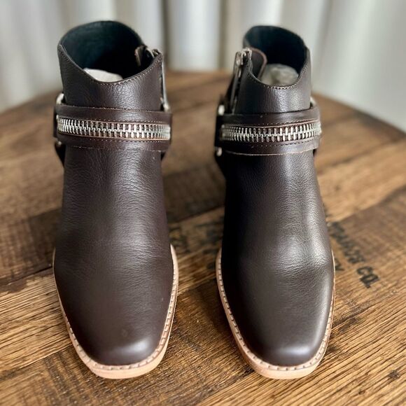 Sol Sana Eddie SS Harness Zipper Boot in Coffee, Euro Size 37/US 6. In Box, NWT! - Picture 6 of 15